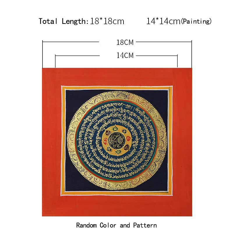 Nimara Ritual Tibetan Handmade Thangka Painting Spiritual Blessing Blind Box Random Color Pattern