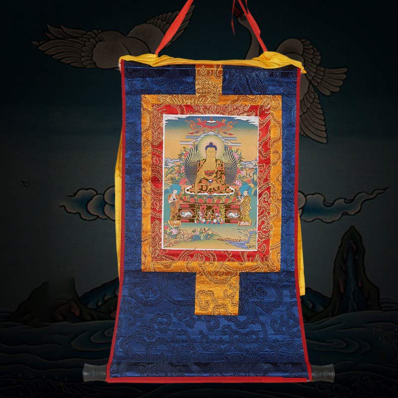 Nimara Ritual Tibetan Framed Thangka Blessing Protection Decoration