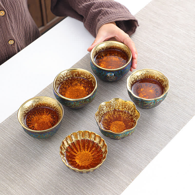 Nimara Ritual Colorful Ceramic Teacup Tea Cups