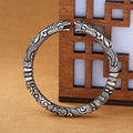Nimara Ritual Dragon Head Carved Luck Bracelet Bangle
