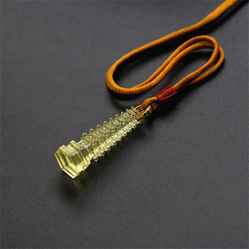 Nimara Ritual Liuli Ancient Pagoda Wisdom Necklace