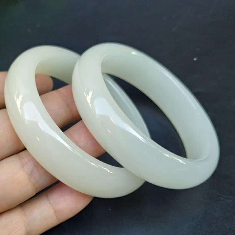 Nimara Ritual Jade Luck Blessing Happiness Bangle Bracelet