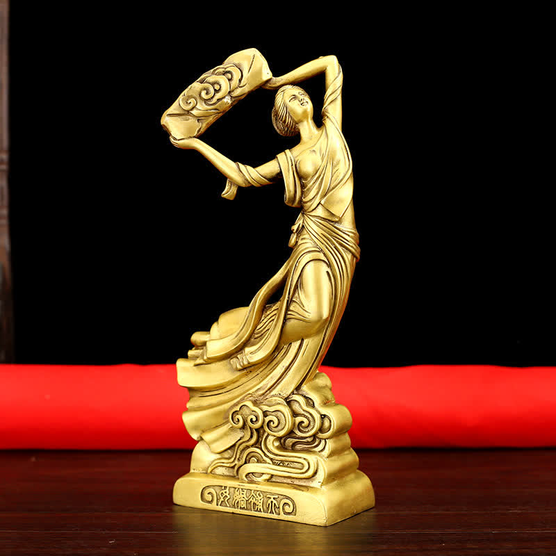 Nimara Ritual Bodhisattva Nuwa Mends The Sky Protection Copper Statue Decoration