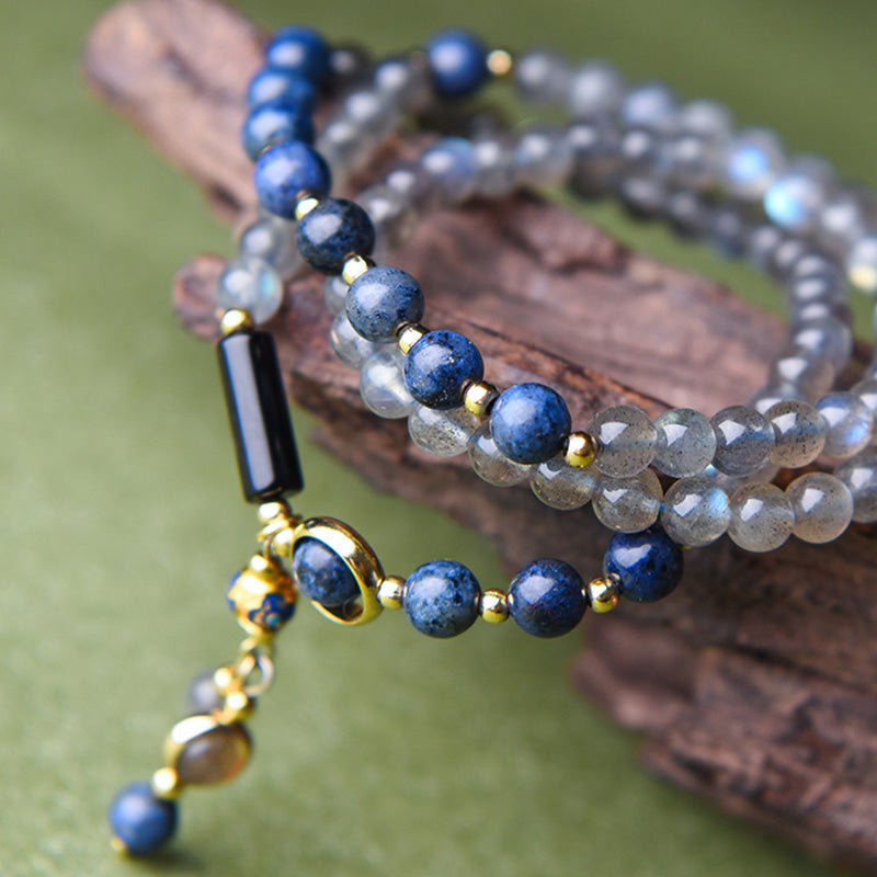 Nimara Ritual Moonstone Lazurite Calm Healing Positive Bracelet