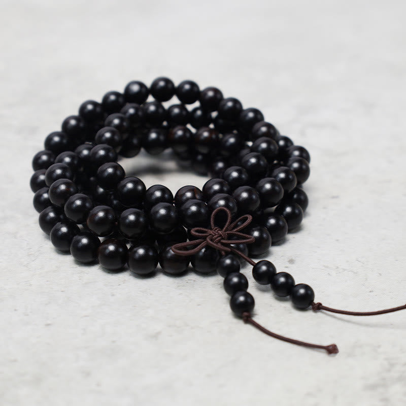 Nimara Ritual 108 Mala Beads Bracelet Prayer Meditation Sandalwood Elastic