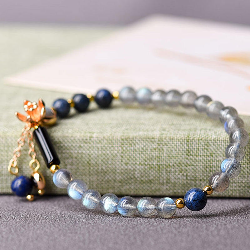 Nimara Ritual Moonstone Lazurite Calm Healing Positive Bracelet