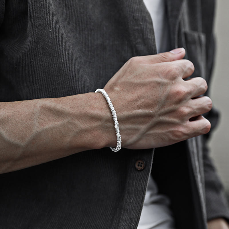 Nimara Ritual Simple Circle Pattern Design Luck Chain Bracelet