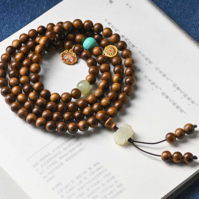 Nimara Ritual Tibetan Rosewood Protection Calm Bracelet Mala
