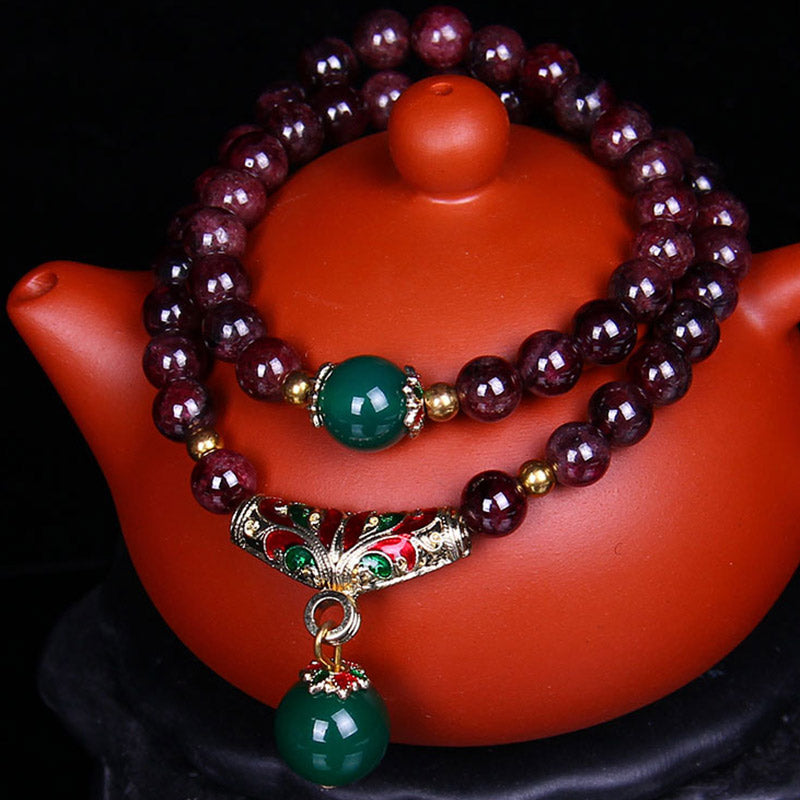 Nimara Ritual Natural Garnet Blessing Bracelet
