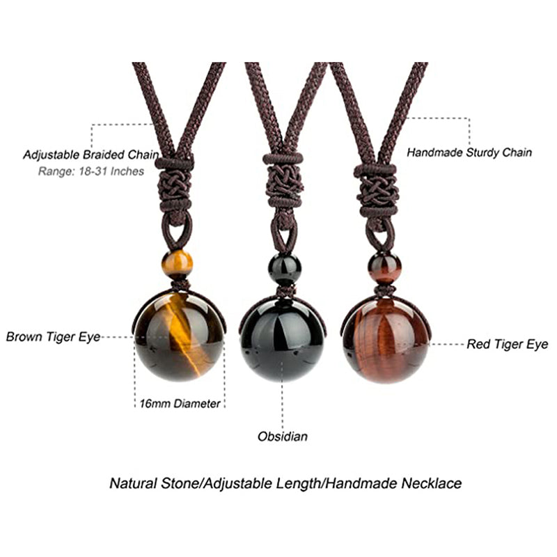 Nimara Ritual Tibetan Tiger's Eye Protection Necklace