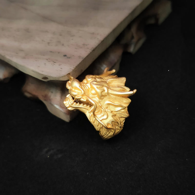 Nimara Ritual Golden Dragon Luck Protection Ring
