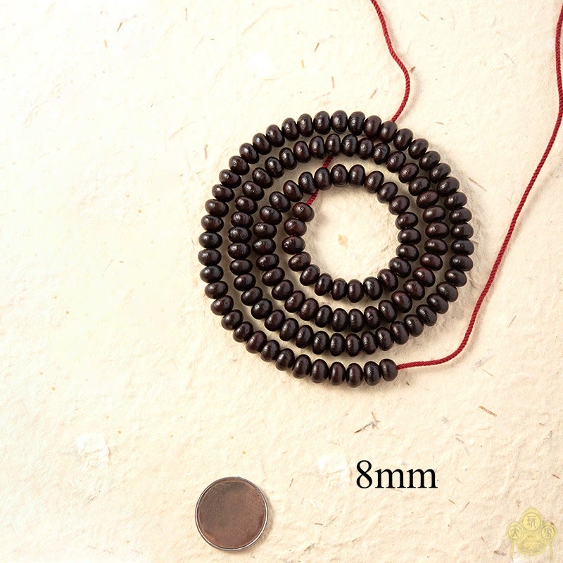 Nimara Ritual Natural Tibet 108 Mala Beads Purple Bodhi Seed Wealth Bracelet