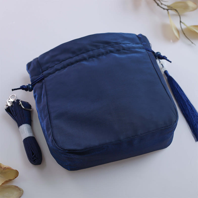Nimara Ritual Suzhou Embroidery Rabbit Lotus Epiphyllum Peony Magnolia Silk Tote Crossbody Bag Shoulder Bag Handbag