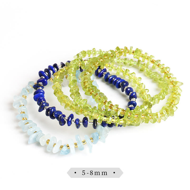 Nimara Ritual Natural Irregular Shape Stone Crystal Meditation Balance Bracelet