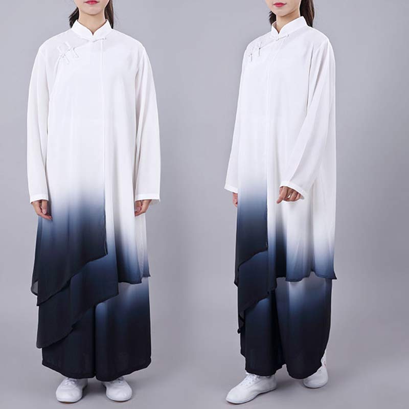 Nimara Ritual Gradient Painting Meditation Prayer Spiritual Zen Tai Chi Qigong Practice Unisex Clothing Set