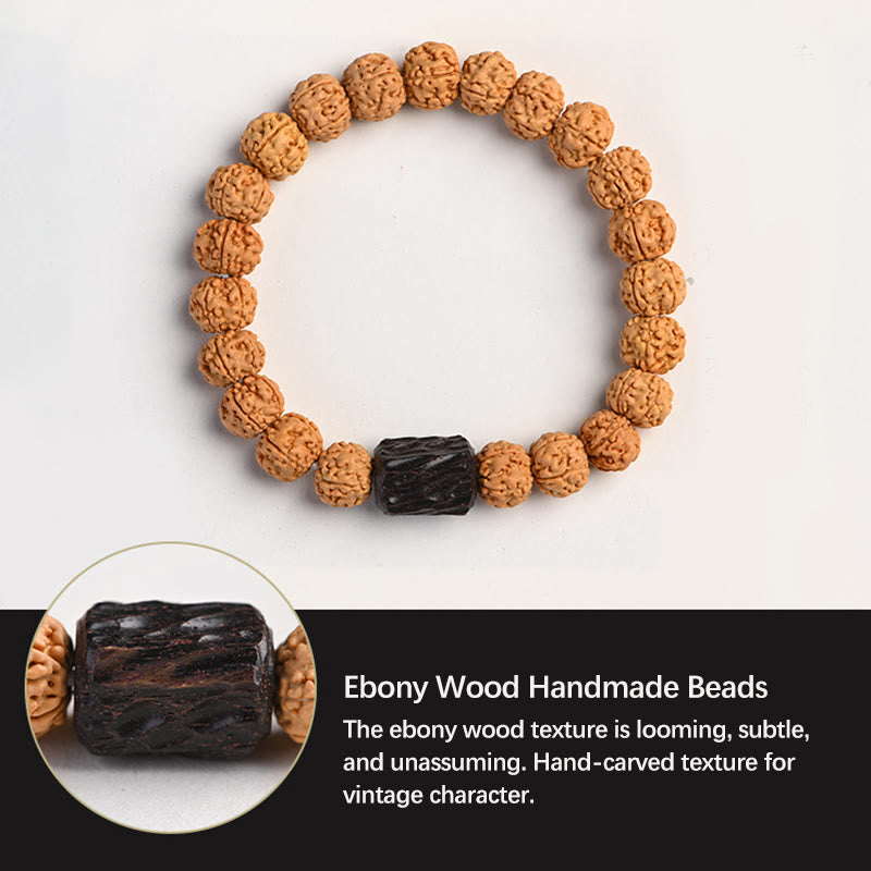 Nimara Ritual Tibet Rudraksha Bodhi Seed Wealth Auspiciousness Bracelet
