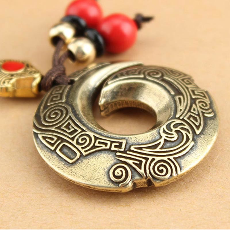 Nimara Ritual Good Luck Fortune Copper Wealth Key Chain