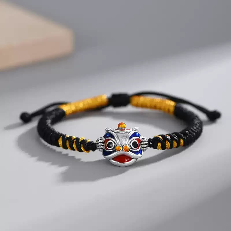 Nimara Ritual Handmade Dancing Lion Luck Braided String Bracelet