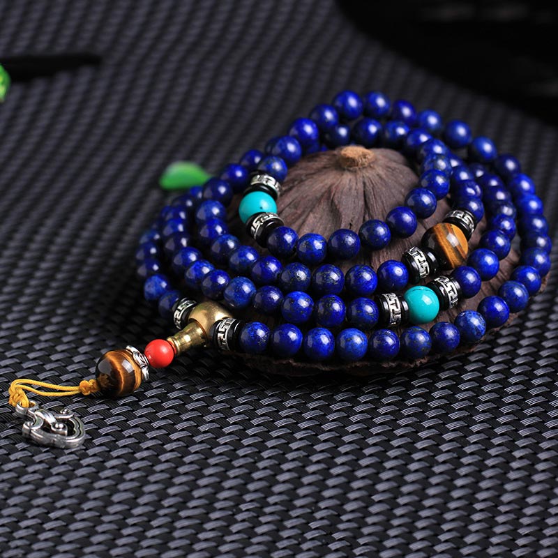 Nimara Ritual 108 Beads Lazurite Positive Bracelet Mala