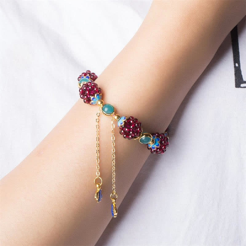 Nimara Ritual Tibetan Garnet Calm Bracelet