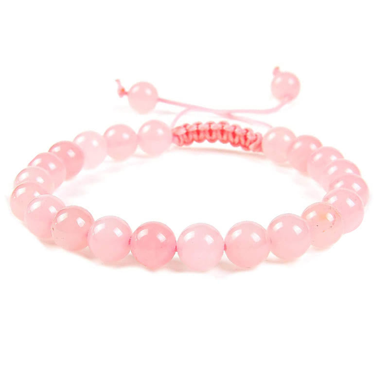 Nimara Ritual Natural Healing Power Gemstone Crystal Beads Unisex Adjustable Macrame Bracelet