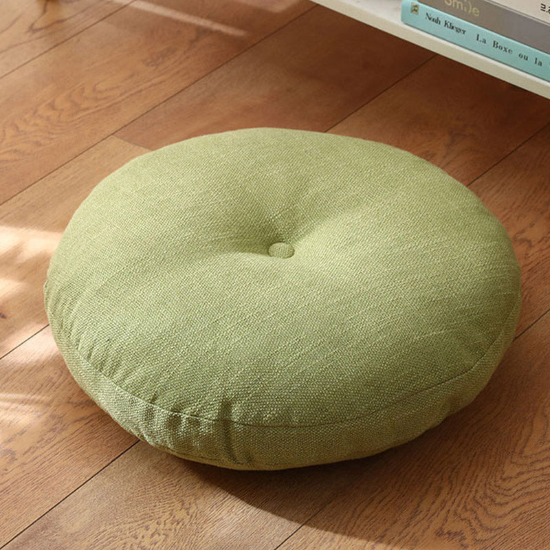 Nimara Ritual Lotus Simple Pattern Linen Meditation Seat Cushion Home Living Room Decoration