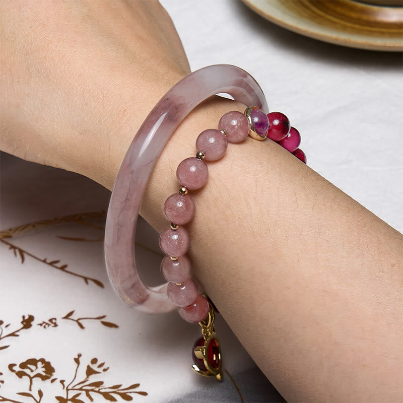 Nimara Ritual Enhance Happiness and Joy Purple Bracelet Bangle Bundle