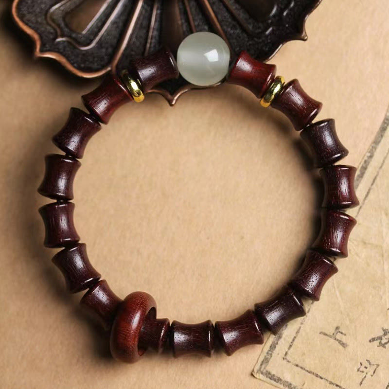 Nimara Ritual Ebony Green Sandalwood Black Rosewood Bamboo Peace Bracelet
