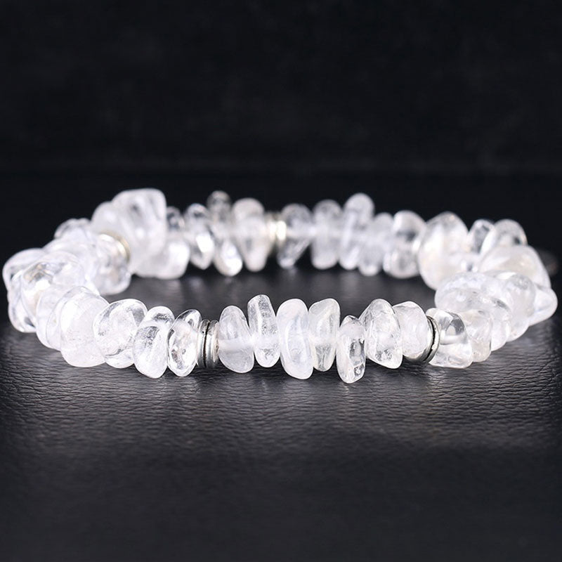 Nimara Ritual Natural White Crystal Lotus Healing Bracelet