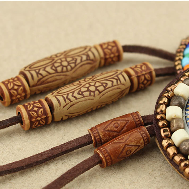 Nimara Ritual Mandala Pattern Beads Creativity Necklace Pendant