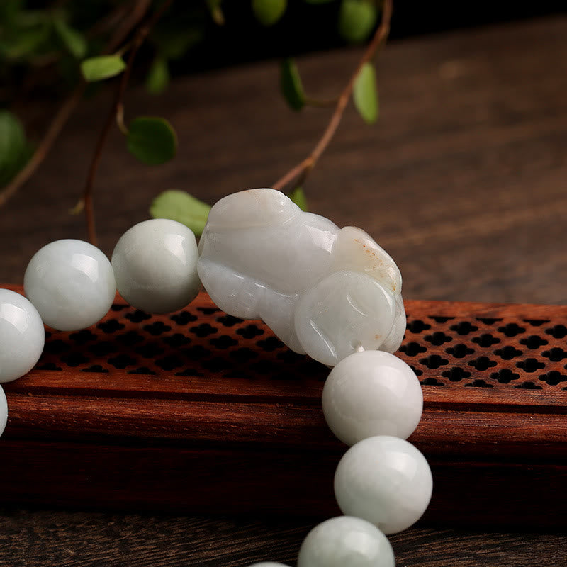 Nimara Ritual Fengshui Wealth Prosperity Jade PiXiu Luck Bracelet