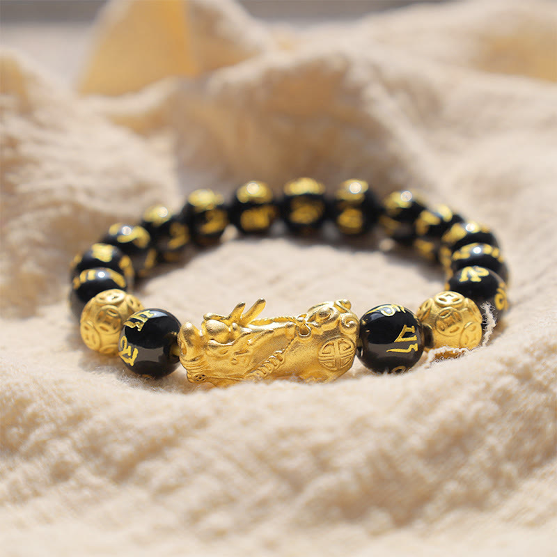 Nimara Ritual FengShui PiXiu Obsidian Wealth Bracelet