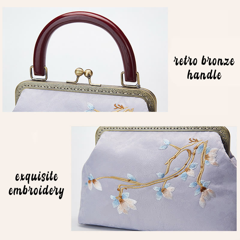 Nimara Ritual Flower Embroidery Handbag Crossbody Bag