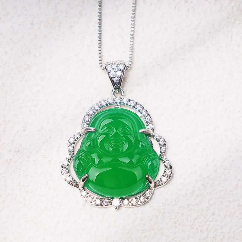 Nimara Ritual Good Luck Laughing Buddha Necklace
