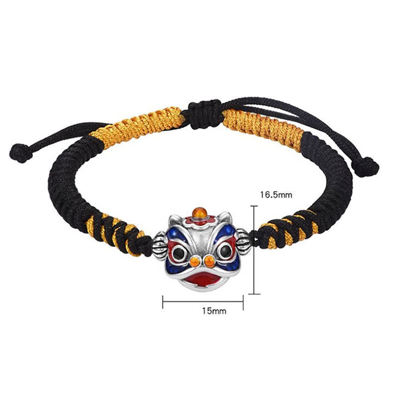 Nimara Ritual Handmade Dancing Lion Luck Braided String Bracelet