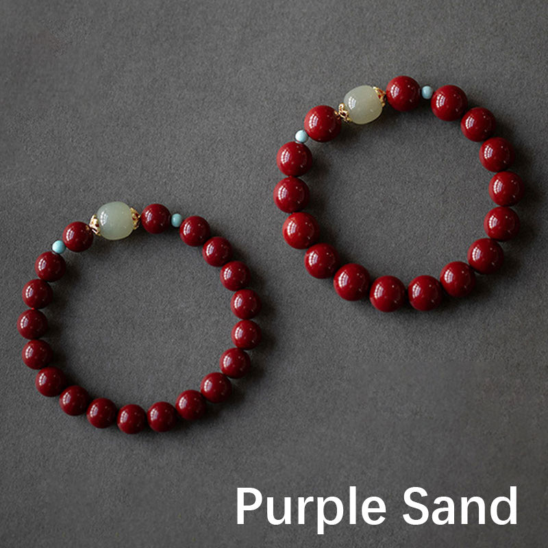 Nimara Ritual Cinnabar Green Aventurine Fortune Luck Bracelet