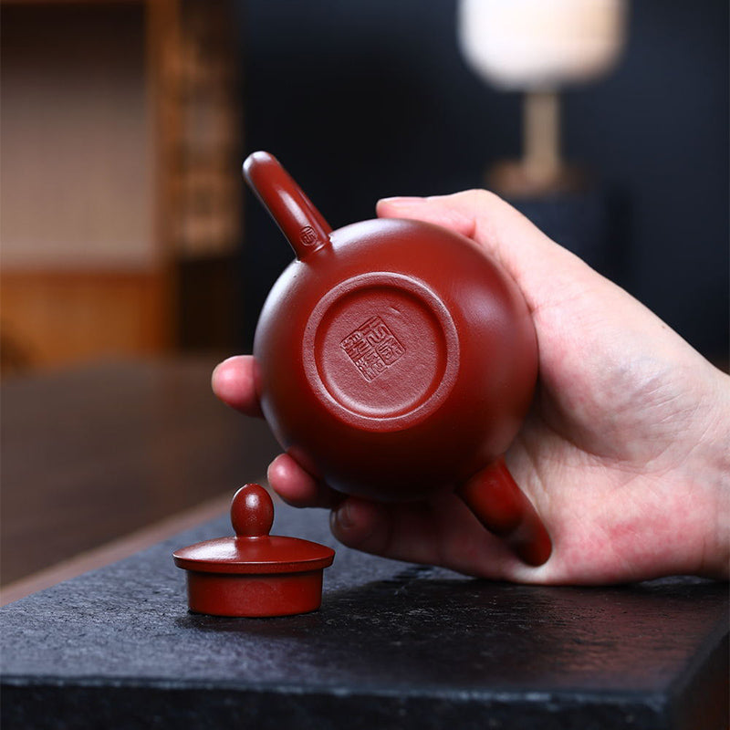 Nimara Ritual Yixing Semi-handmade Brown Purple Clay Kung Fu Teapot 200ml