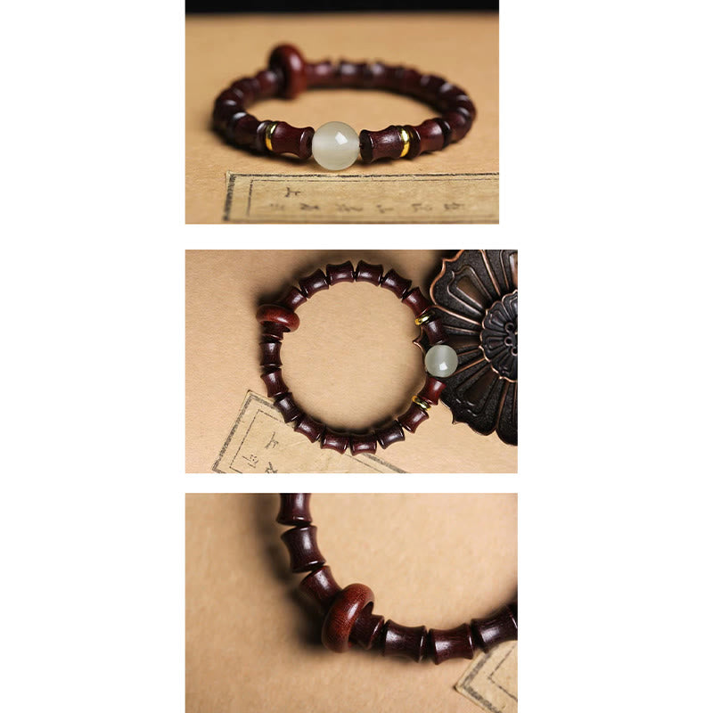 Nimara Ritual Ebony Green Sandalwood Black Rosewood Bamboo Peace Bracelet