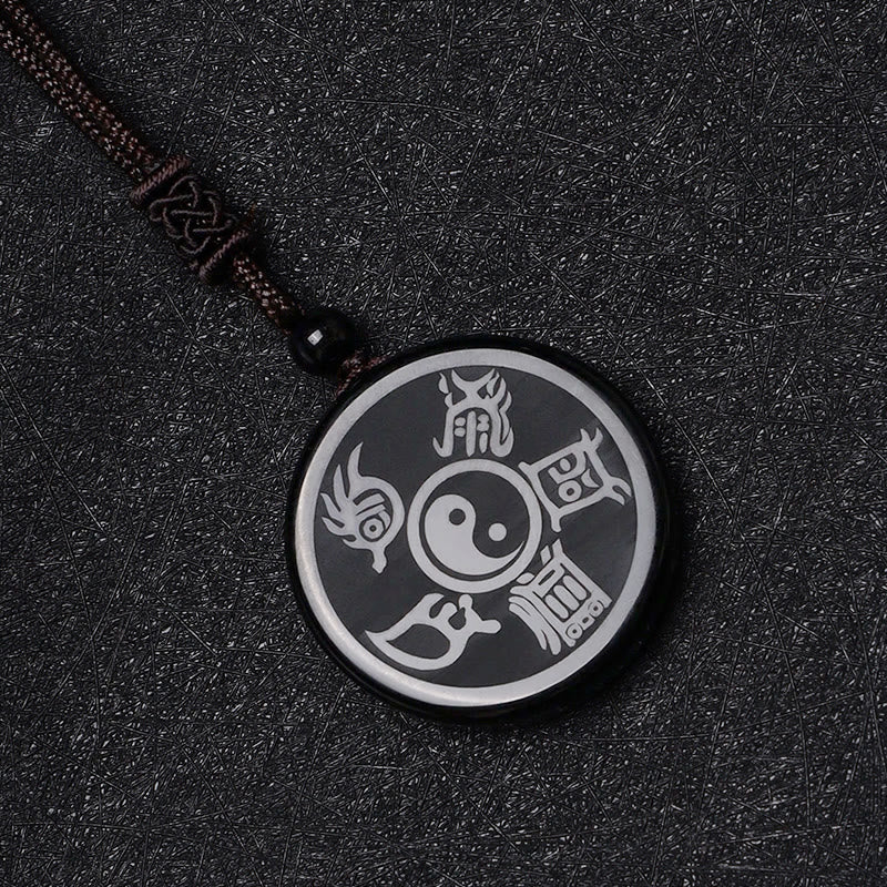 Balance YinYang Fengshui Releasing Negativity Necklace Pendant