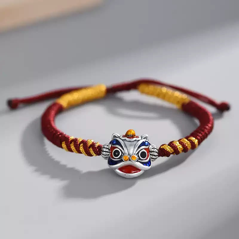 Nimara Ritual Handmade Dancing Lion Luck Braided String Bracelet