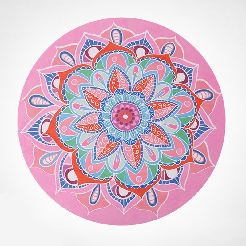 Nimara Ritual Lotus Mandala Pattern Foldable Yoga Meditation Seat Mat Home Decoration