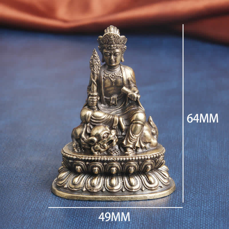Nimara Ritual Manjusri Bodhisattva Serenity Copper Statue Decoration