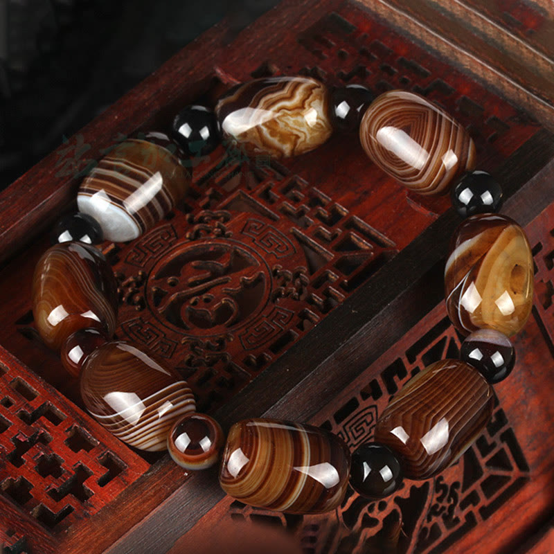 Nimara Ritual Natural Sardonyx Courage Happiness Bracelet