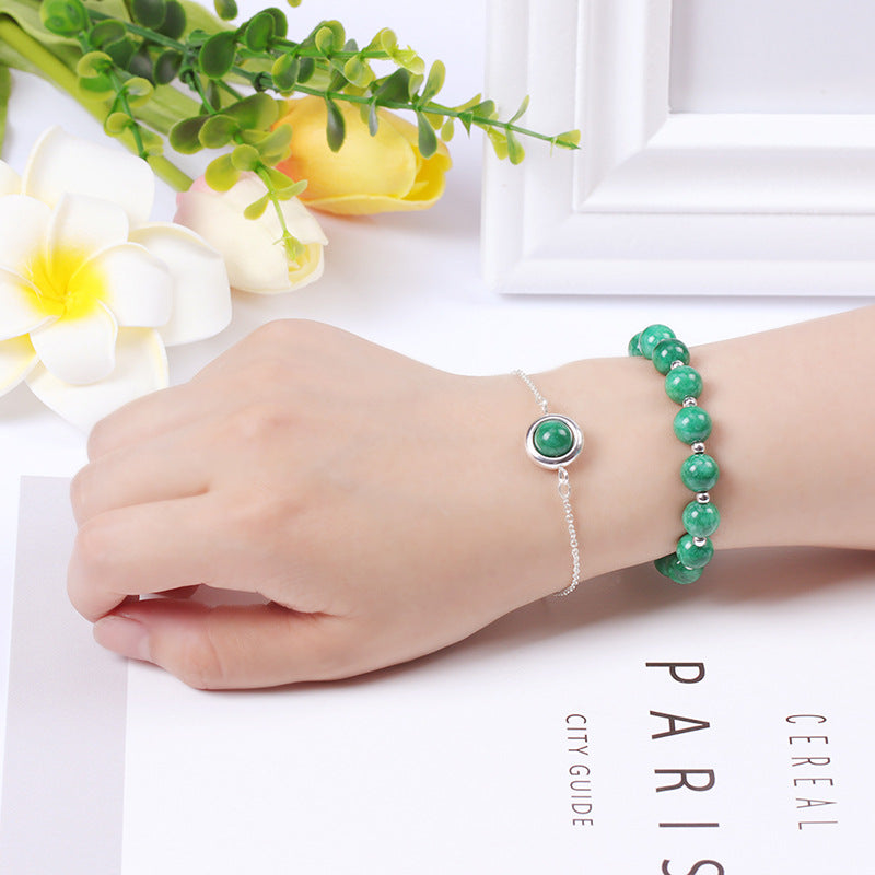 Nimara Ritual Sun Stone Strawberry Quartz Crystal Positive Bracelet