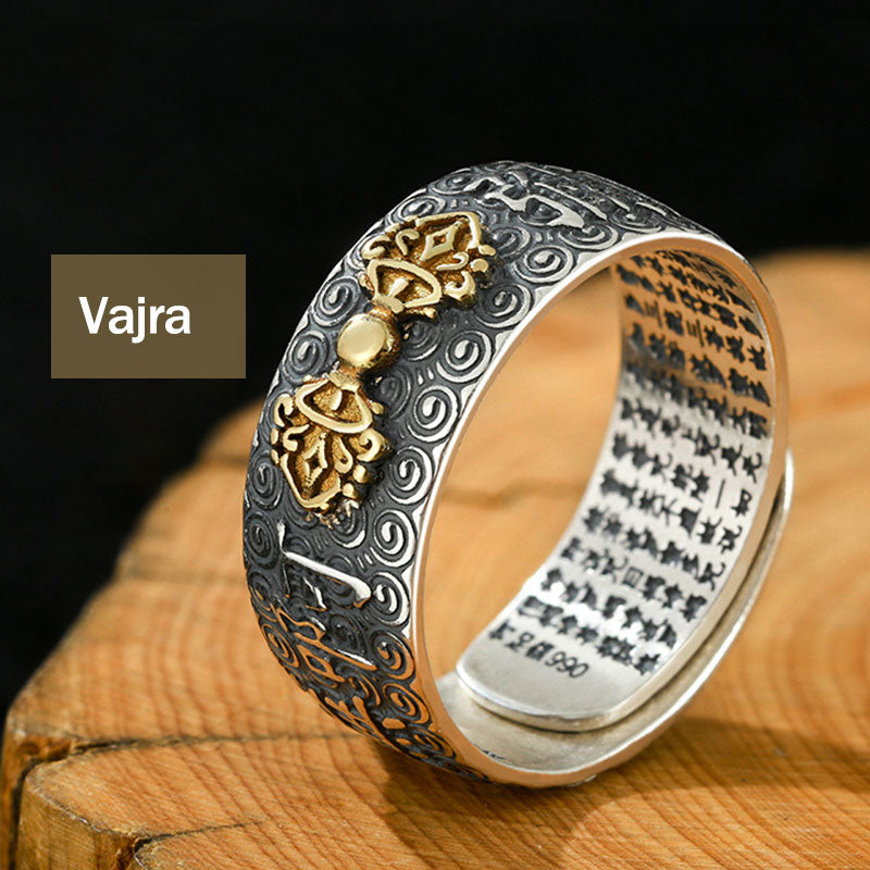 Nimara Ritual Chinese Zodiac Natal Buddha Wealth Luck Adjustable Ring