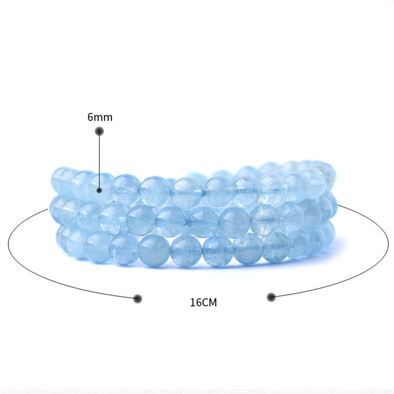 Nimara Ritual Natural Aquamarine Peace Healing Bracelet