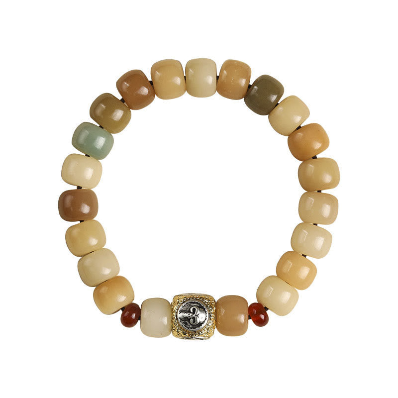 Nimara Ritual Natural Bodhi Seed The Lord of the Corpse Forest Om Mani Padme Hum Wisdom Bracelet