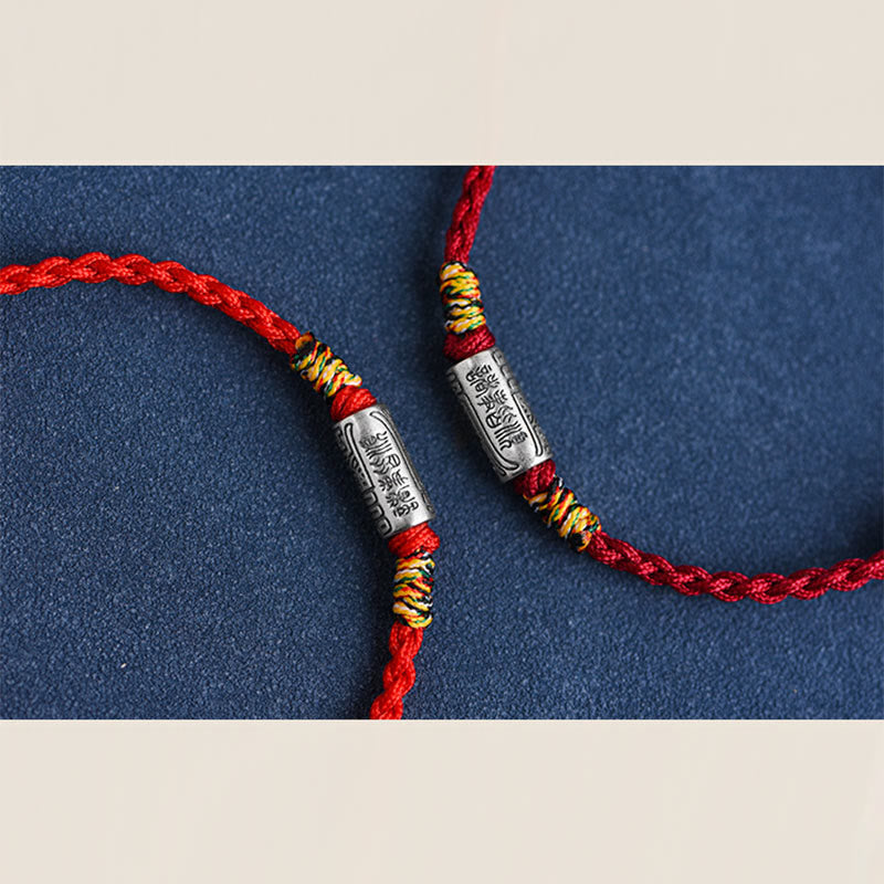 Nimara Ritual Handcrafted 925 Sterling Silver Everything Goes Well Design Protection Strength Bracelet Anklet