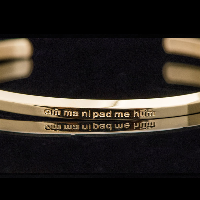 Nimara Ritual Six True Words Engraving Titanium Steel Blessing Protection Bracelet