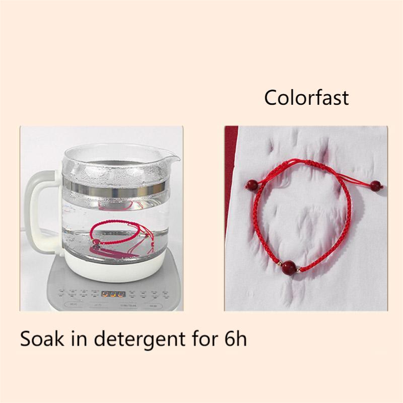 Nimara Ritual Lucky Cinnabar Bead Blessing Red String Bracelet